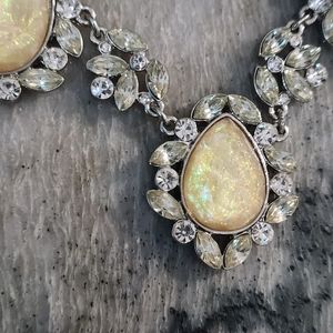 Charming Charlie Luminescent Teardrop Necklace